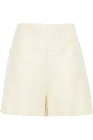 Serafini Short en chambray à taille ceinturée