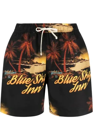 BLUE SKY INN Short de bain à imprimé graphique