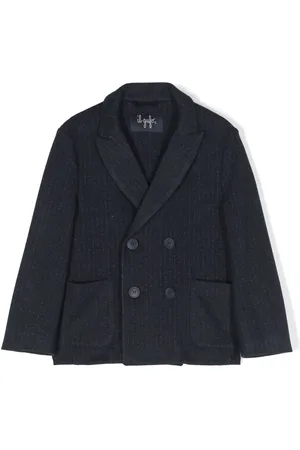 Il gufo Blazer rayée à boutonnière croisée