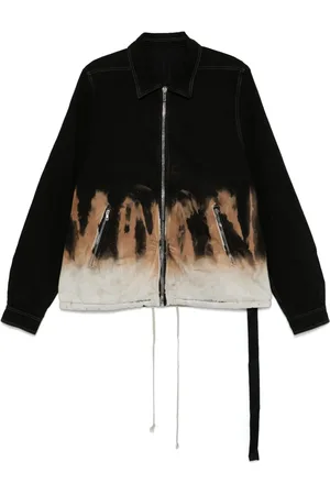 Rick Owens Veste en jean à effet tie dye