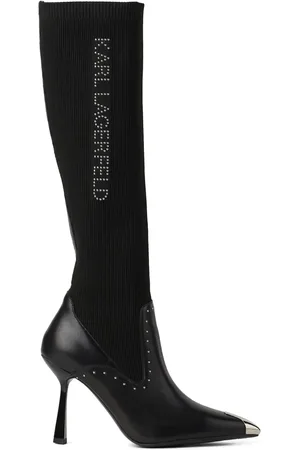 Karl Lagerfeld Bottes Pandara cloutées