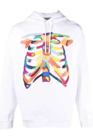 MARCELO BURLON Hoodie en coton à imprimé graphique