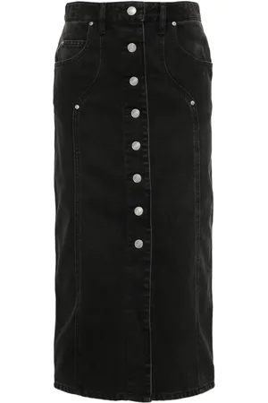 Marant Etoile Jupe en jean Vandy à coupe mi-longue