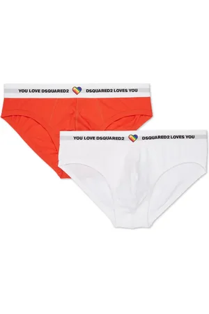 Dsquared2 Lot de deux slips à taille à logo