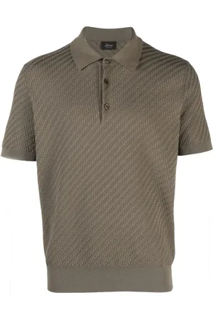 BRIONI Polo en maille gaufrée