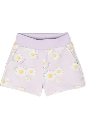 MONNALISA Short en coton stretch à logo imprimé