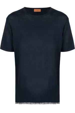 Alanui T-shirt en lin à bords francs
