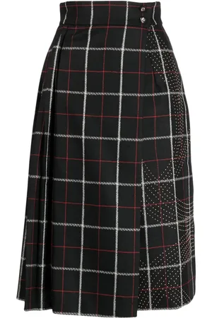 Elie saab Jupe taille-haute à carreaux