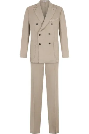 Boglioli Costume en lin à veste à boutonnière croisée