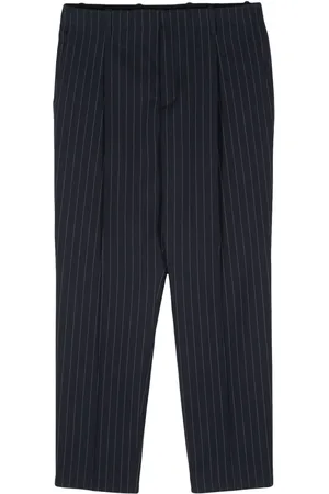 Maison Kitsuné Pantalon fuselé à fines rayures