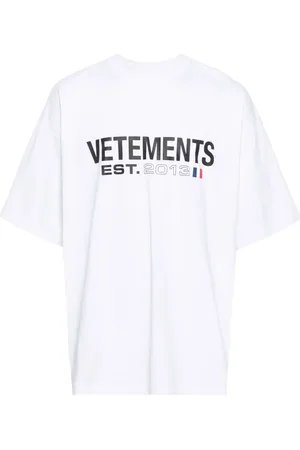 Vetements T-shirt en coton à logo imprimé