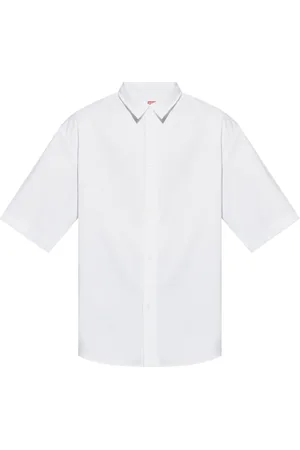 Kenzo Chemise en coton à logo en jacquard