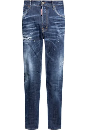 Dsquared2 Jean à effet usé droit