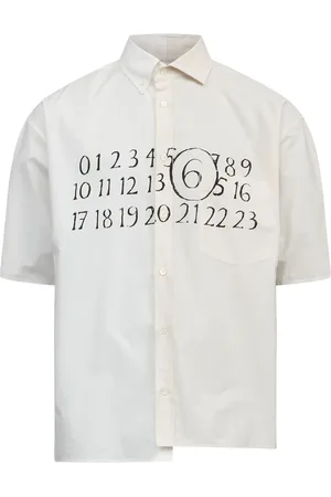 Maison Margiela Chemise en coton à design asymétrique
