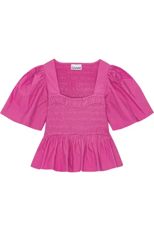 Ganni Blouse à coupe péplum