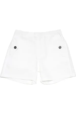 Nº21 Short en coton à logo brodé