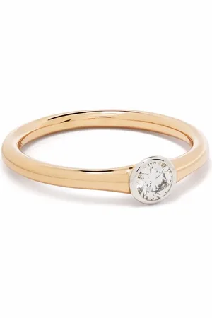 COURBET Bague Origine en rose recyclé 18ct pavée de diamants de synthèse