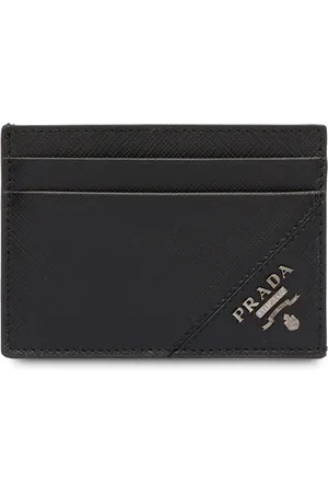 Prada Porte-cartes en cuir Saffiano