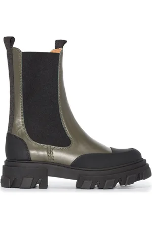 Ganni Bottines à semelle crantée