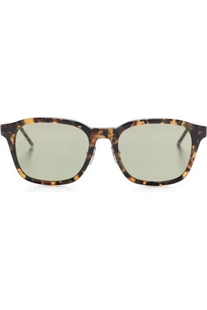 Thom Browne Lunettes de soleil à effet écailles de tortue