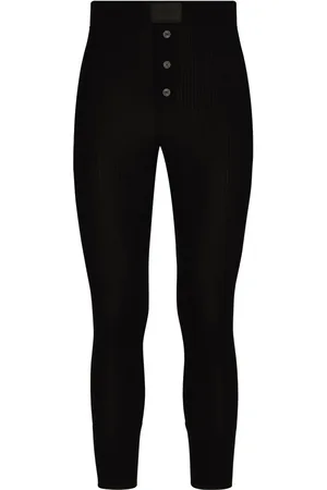 Dolce & Gabbana Legging en coton à design nervuré