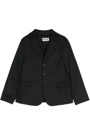 Moschino Veste blazer à logo brodé