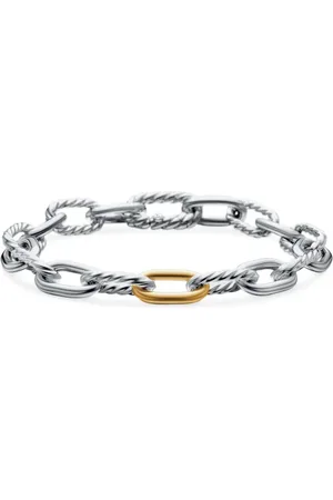 David Yurman Bracelet DY Madison en or 18ct et sterling (8,5 mm)