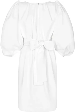 Dolce & Gabbana Robe en coton à manches bouffantes