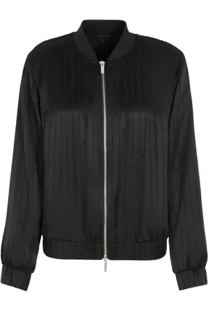 Armani Exchange Veste bomber en satin à logo