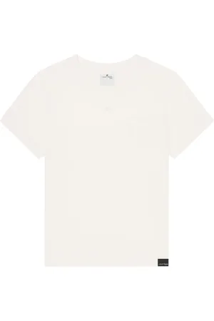 Courrèges T-shirt en coton à logo brodé