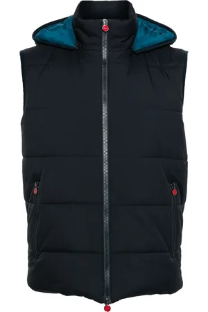 Kiton Gilet zippé à capuche