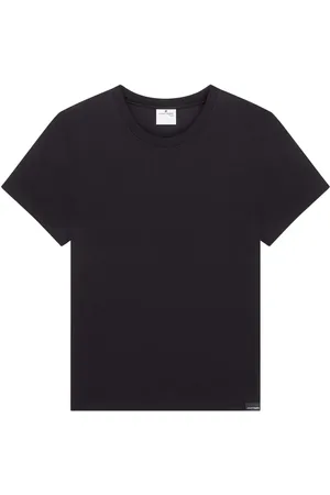 Courrèges T-shirt en coton à logo brodé