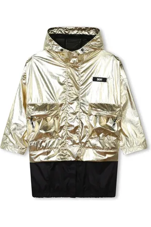 DKNY Veste métallisée à logo appliqué