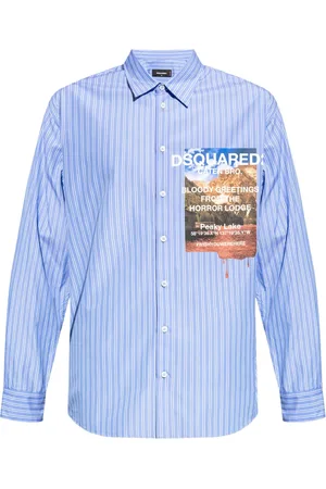 Dsquared2 Chemise rayée à imprimé graphique