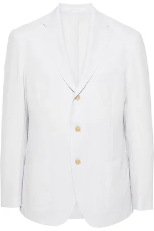 ELEVENTY Veste rayée à simple boutonnage