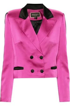 MITILIANE COUTURE Blazer à col à revers en satin