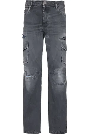 Balmain Jean à effet usé