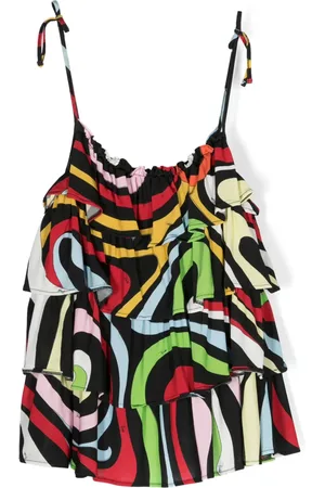 PUCCI Junior Haut à volants superposés