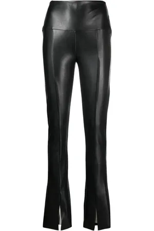 Norma Kamali Pantalon en cuir artificiel à coupe skinny