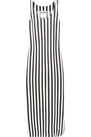 Moschino Robe longue à encolure arrondie