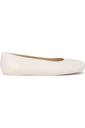 Maison Margiela Ballerines en cuir à coutures contrastantes