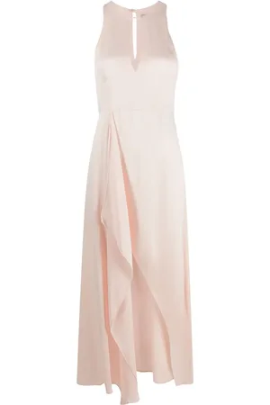 Twin-Set Robe en satin à design asymétrique