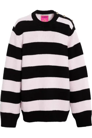 Barrie Pull en maille intarsia à rayures