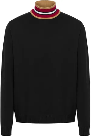 Moschino Pull en laine vierge à col rayé