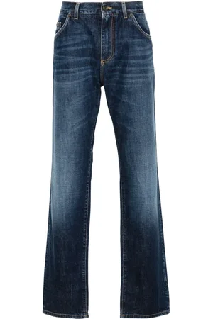 Dolce & Gabbana Jean à logo brodé