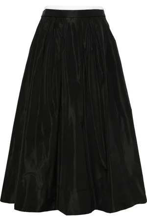 Maje Jupe mi-longue à taille contrastante