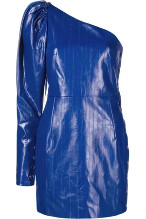 ROTATE Robe brodée de sequins à design asymétrique une épaule
