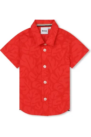 HUGO BOSS Chemise à imprimé feuillage