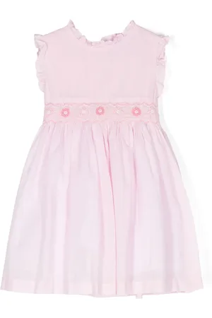 SIOLA Robe en coton à fleurs brodées