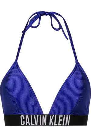 Calvin Klein Haut de bikini triangles à bande logo